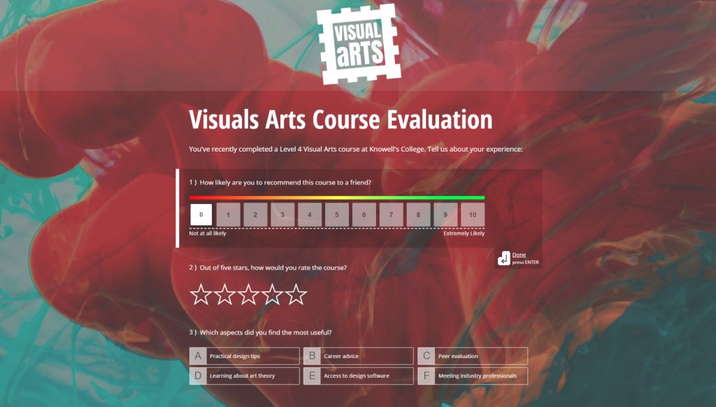 Formulario personalizado con logo, colores y fuentes de marca