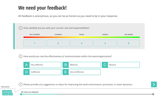 Collect Anonymous Feedback With FreeOnlineSurveys